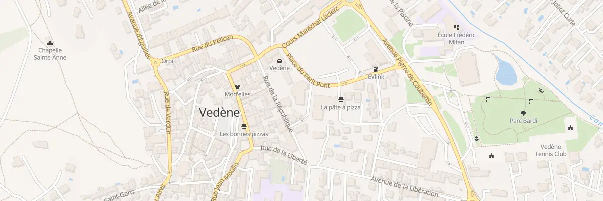 Plan du 16 Pas de la République à Vedène