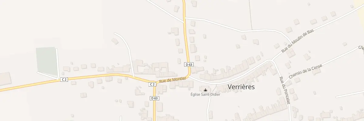 Plan du 9 Rue du Chemin de la Ville à Verrières