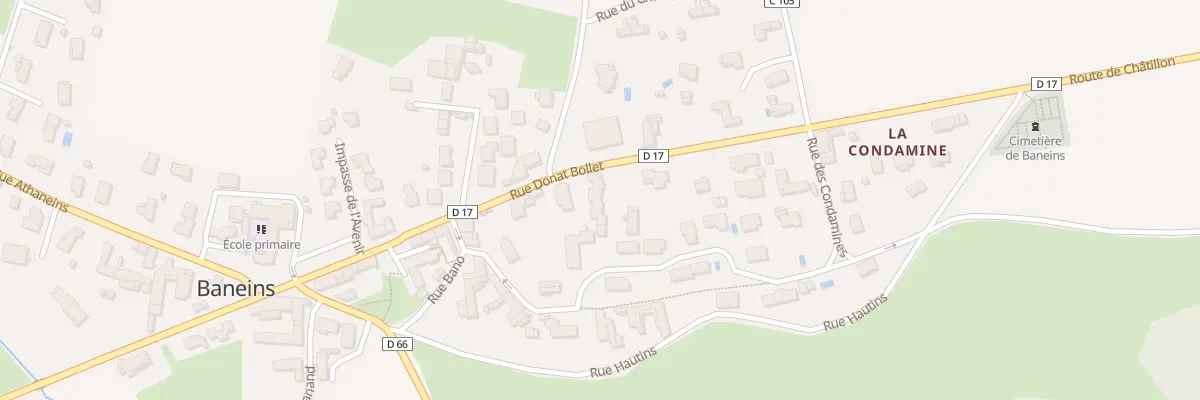 Plan du 203 Rue Donat Bollet à Baneins