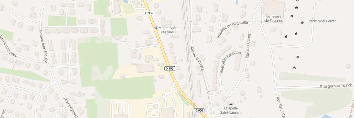 Plan du 8 Av du Clos Mouron à Tournus