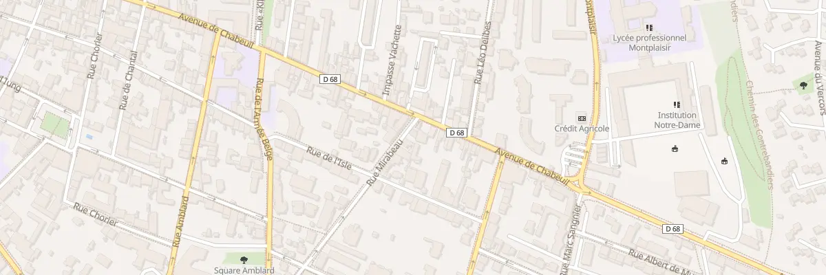 Plan du 3 Rue Mirabeau à Valence