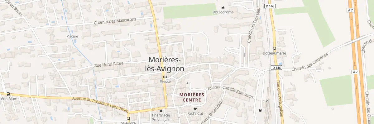 Plan du 77 Rue Louis Pasteur à Morières-lès-Avignon