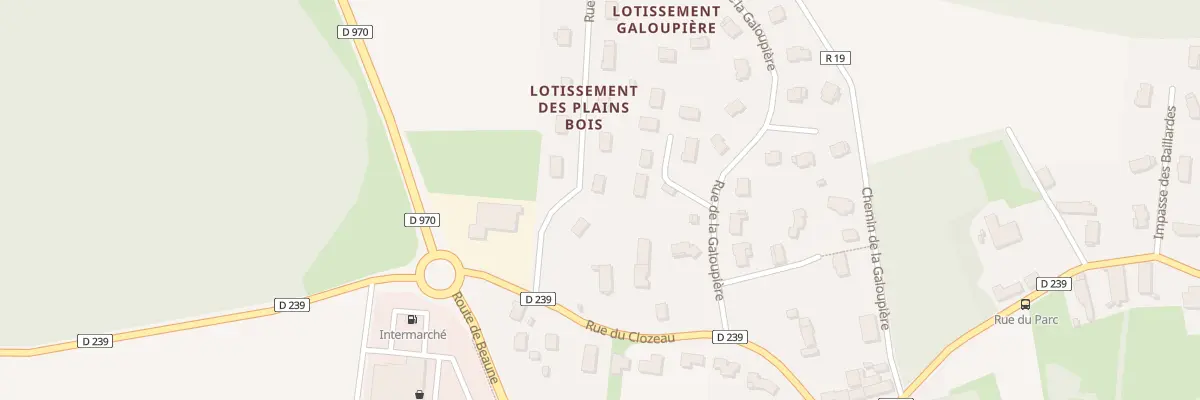 Plan du 4 Rue du Plain des Bois à Saint-Loup-Géanges