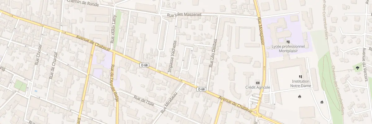 Plan du 131 Av de Chabeuil à Valence
