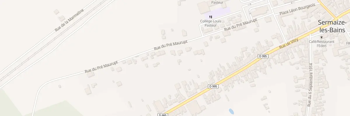 Plan du 29 Rue du Pre Maurupt à Sermaize-les-Bains
