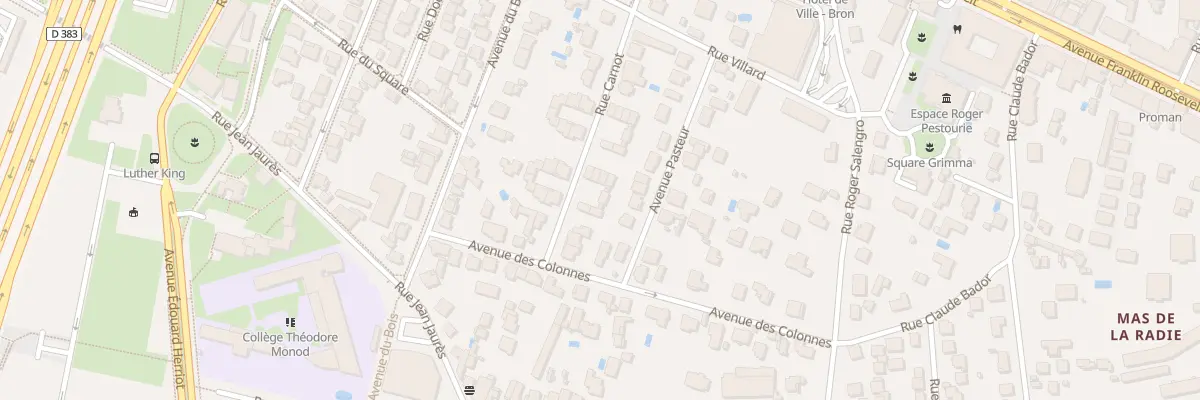 Plan du 23 Rue Carnot à Bron