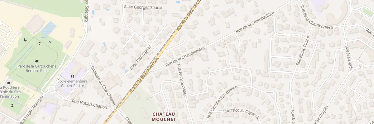 Plan du 16 Rue de la Chamberlière à Valence