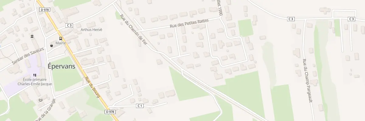 Plan du 4 Rue des Maraichers à Épervans