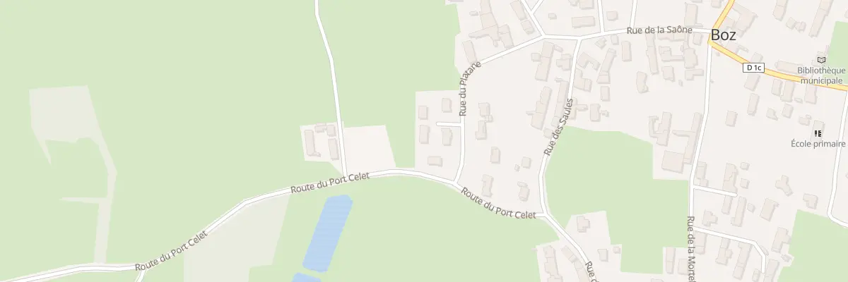 Plan du 158 Rue du Platane à Boz