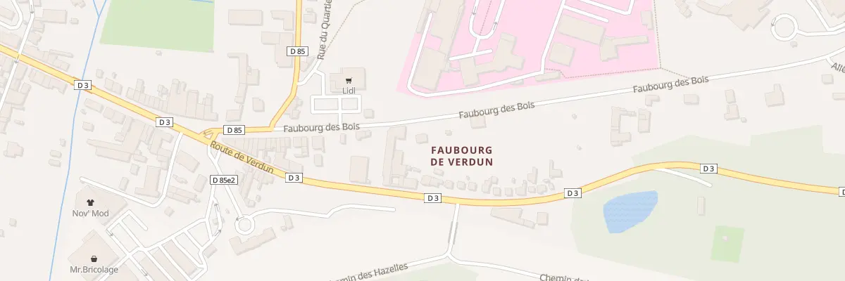 Plan du 39 Fg des Bois à Sainte-Menehould