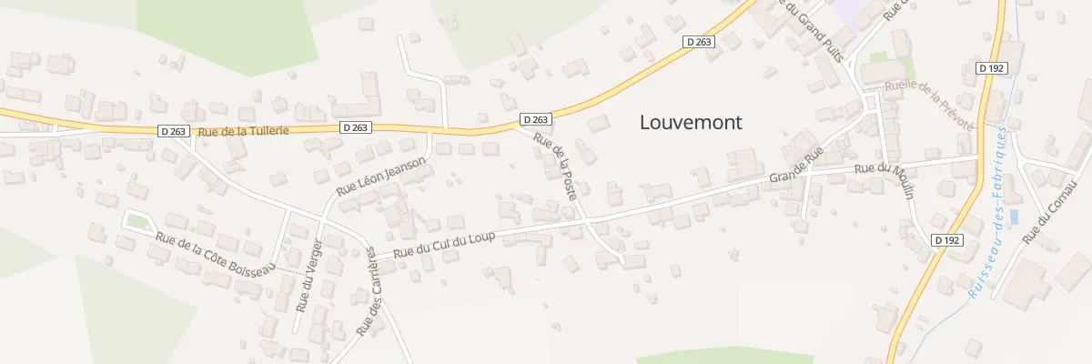 Plan du 3 Rue de la Poste à Louvemont