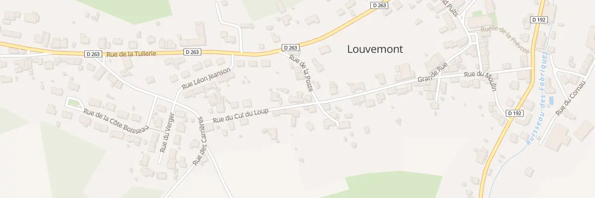 Plan du 2 Rue du Cul du Loup à Louvemont