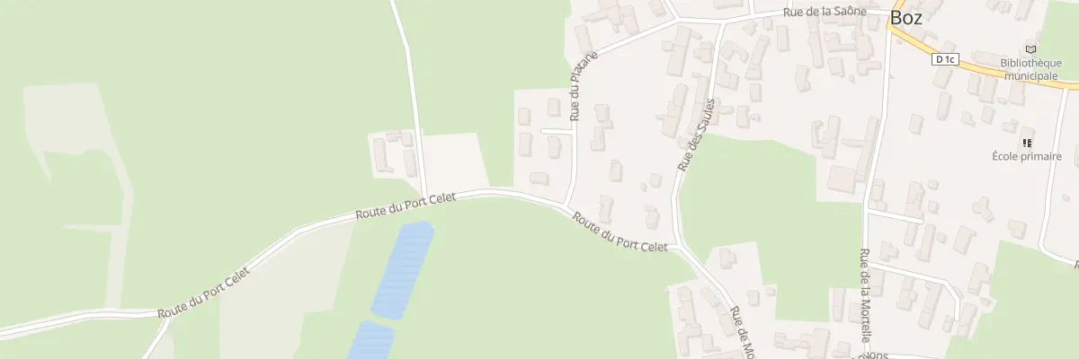 Plan du 202 Rue du Platane à Boz