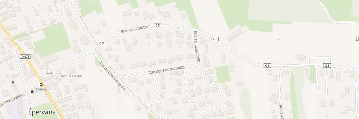 Plan du 15 Rue des Petites Rattes à Épervans