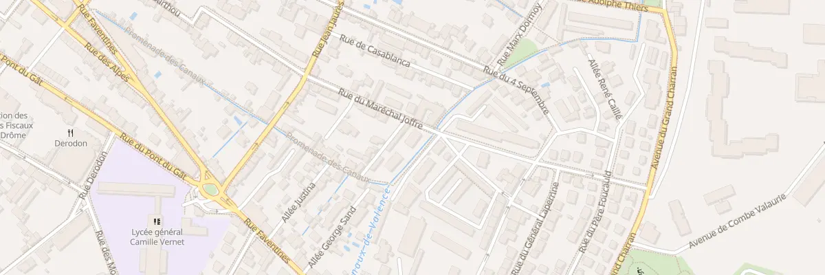 Plan du 24 Rue du Maréchal Joffre à Valence