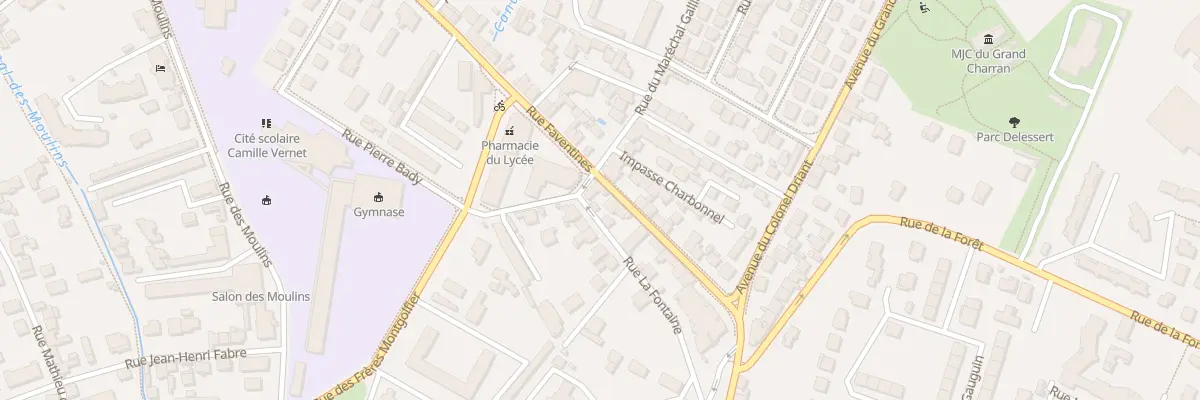 Plan du 218 Rue Faventines à Valence