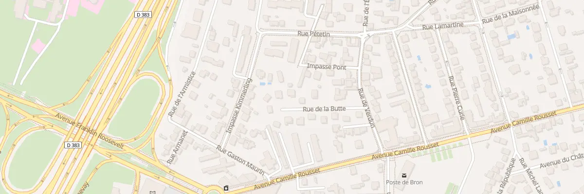 Plan du 12 Rue de la Butte à Bron