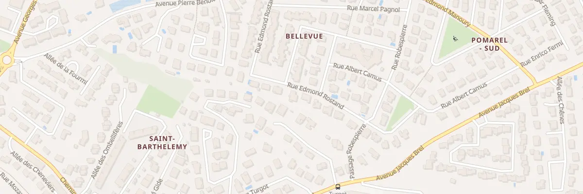 Plan du 14 Rue Edmond Rostand à Bourg-lès-Valence