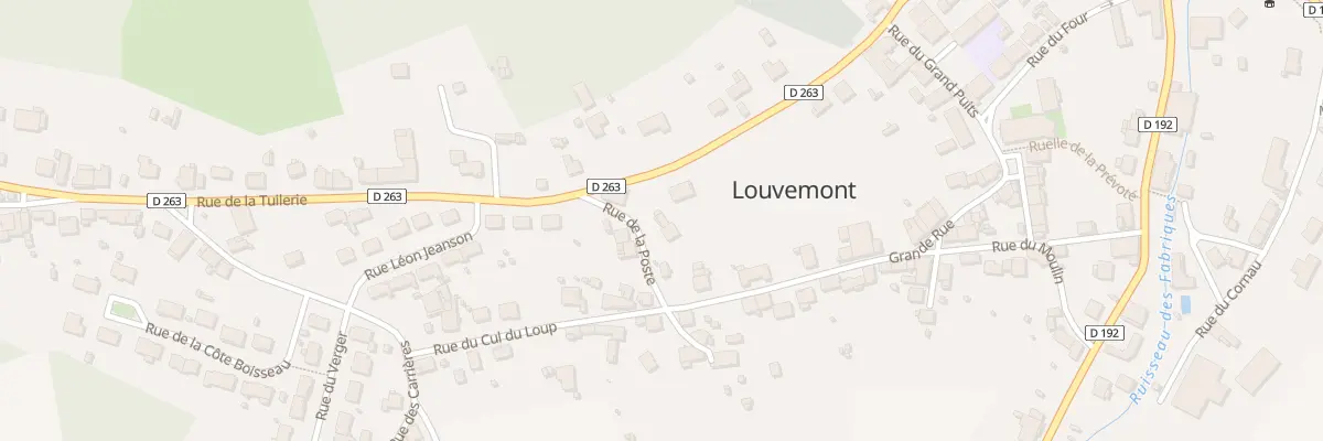 Plan du 2 Rue de la Poste à Louvemont