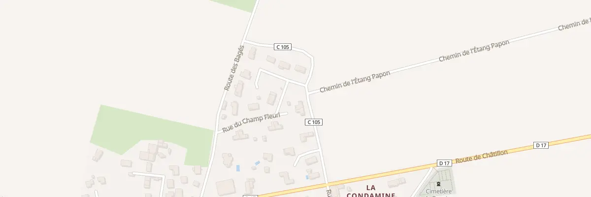 Plan du 5163 Au Bourg à Baneins