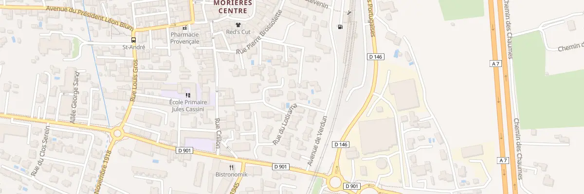Plan du 9318 Rue du Lotirama à Morières-lès-Avignon