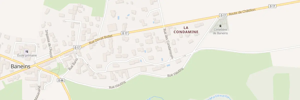 Plan du 184 Rue de la Croix Tourry à Baneins