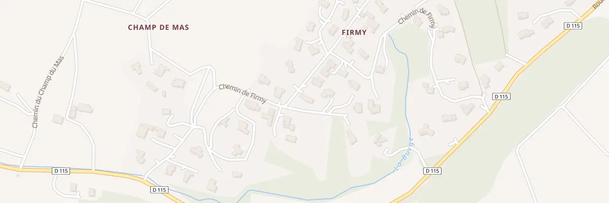 Plan du 350 Che de Firmy à Mercurol-Veaunes