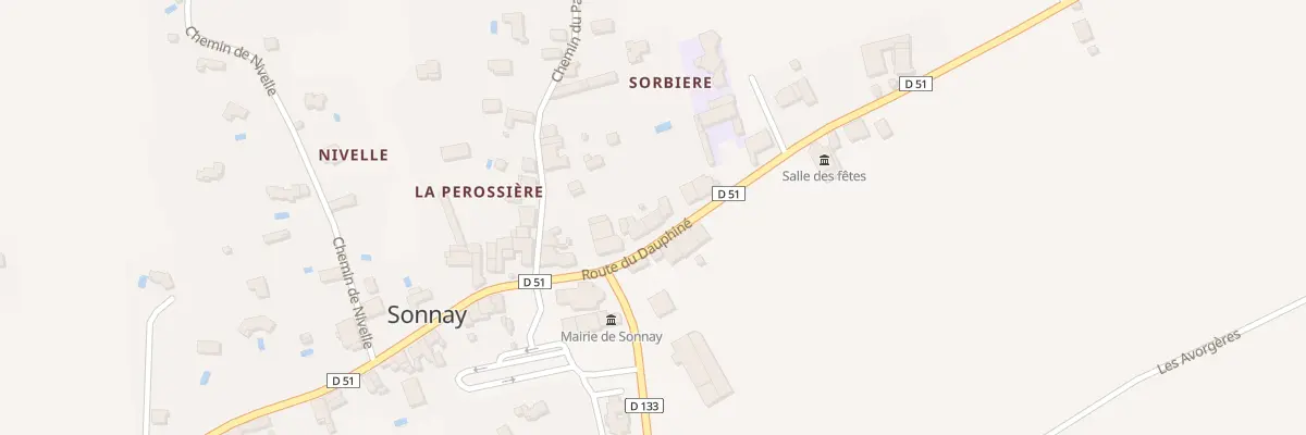 Plan du 830 Rte du Dauphiné à Sonnay