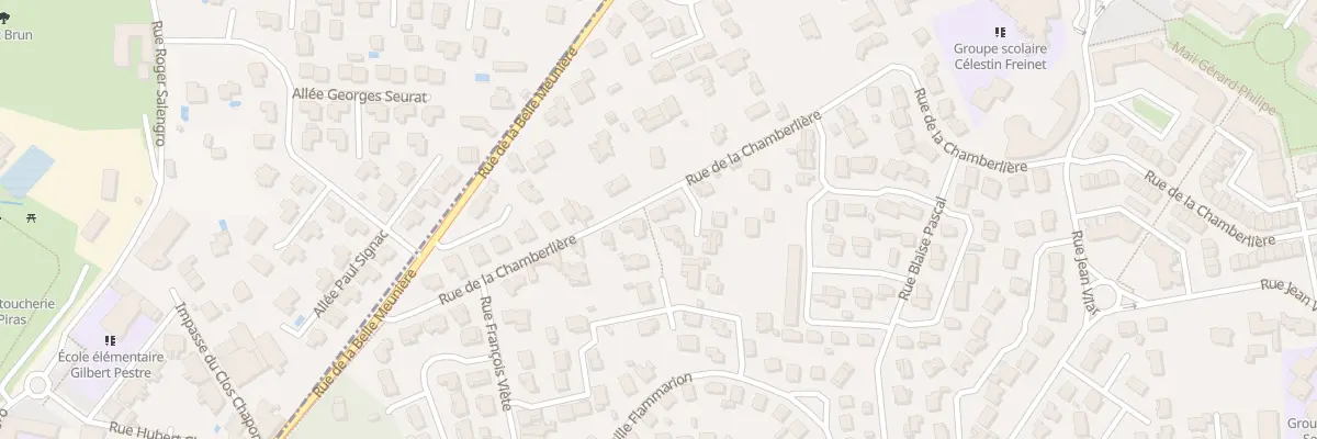 Plan du 36 Rue de la Chamberlière à Valence
