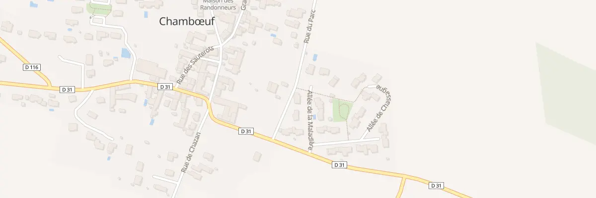 Plan du 5 All de la Maladière à Chambœuf