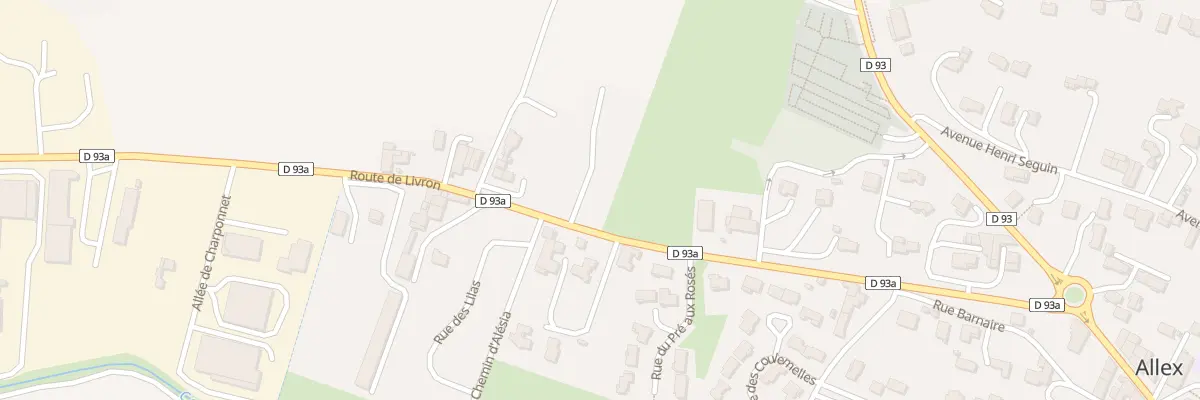 Plan du 54 Mouret à Allex
