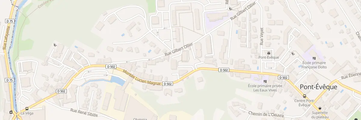 Plan du 24 Rue Gilbert Ollier à Pont-Évêque