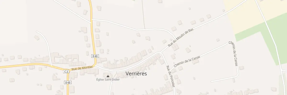 Plan du 41B Rue de Montier à Verrières