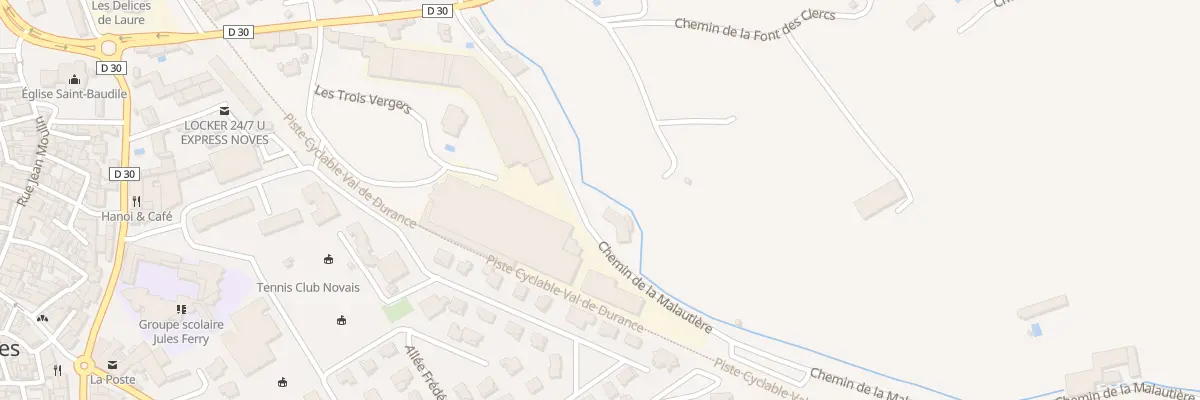 Plan du 5000 Che de la Malautière à Noves