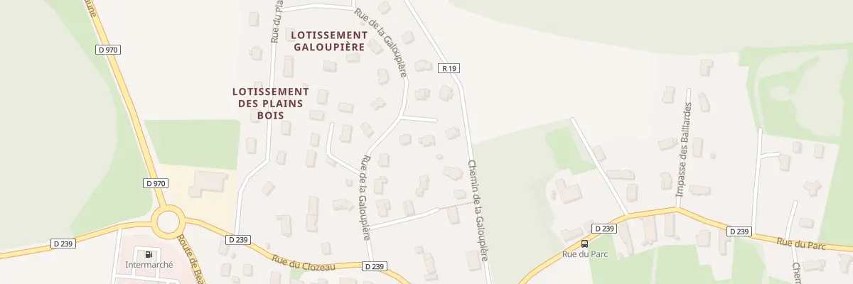 Plan du 6 Rue de la Galoupiere à Saint-Loup-Géanges