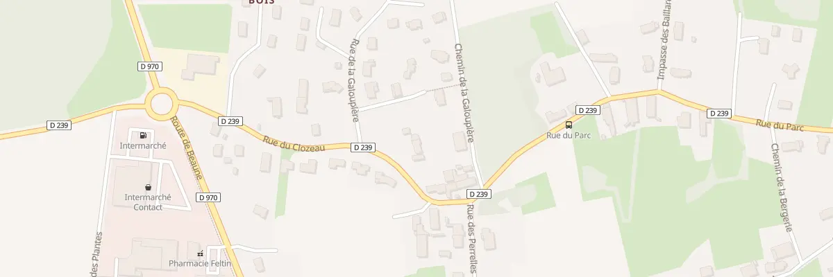 Plan du 9 Rue du Clozeau à Saint-Loup-Géanges