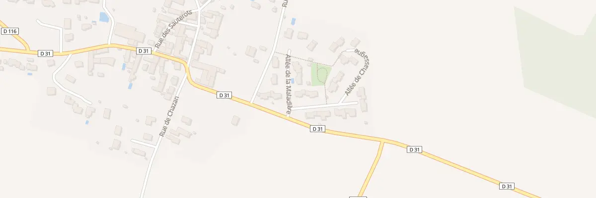 Plan du 1 All de Chassagne à Chambœuf