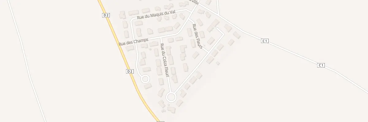 Plan du 10 Rue des Fleurs à Humbécourt