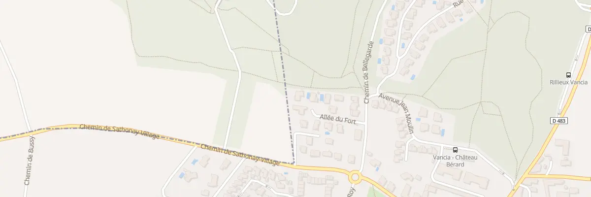 Plan du 60 All du Fort à Rillieux-la-Pape