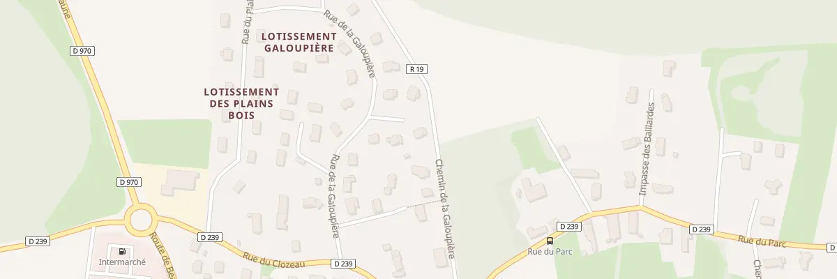 Plan du 8 Rue de la Galoupiere à Saint-Loup-Géanges