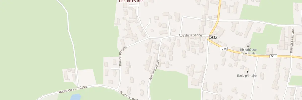 Plan du 24 Rue des Saules à Boz