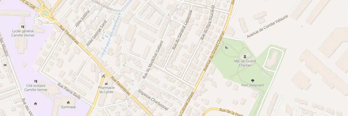 Plan du 27 Rue du Général Laperrine à Valence
