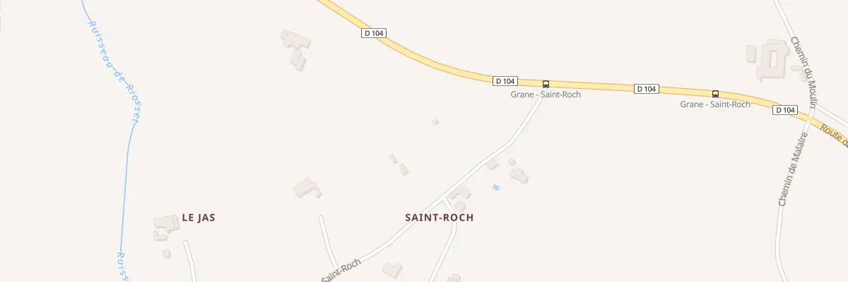 Plan du 5162 Le Jas à Grane