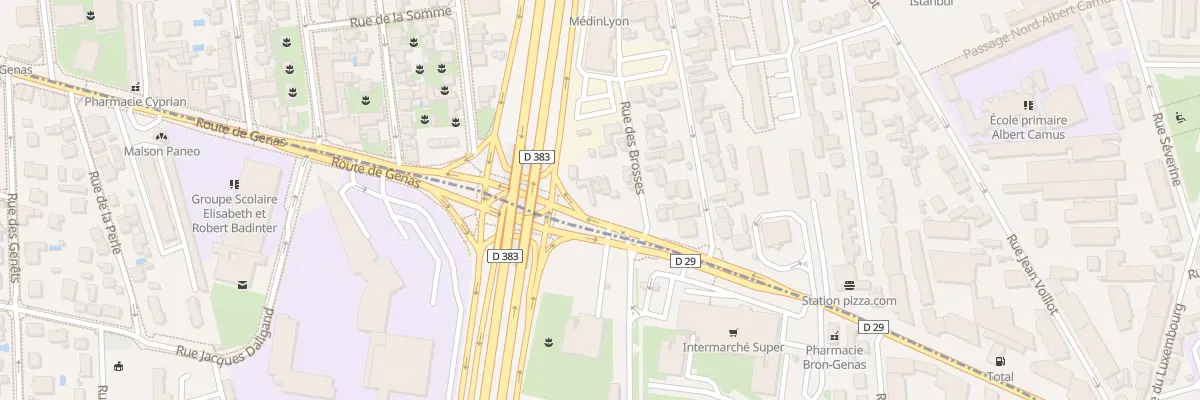 Plan du 261 Rte de Genas à Villeurbanne