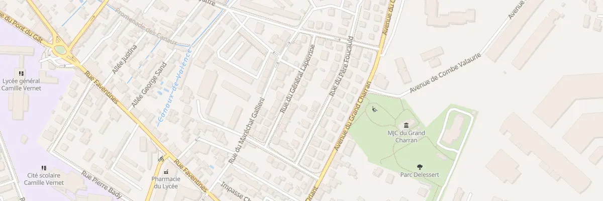 Plan du 15 Rue du Général Laperrine à Valence