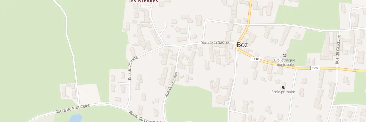 Plan du 175 Rue des Saules à Boz