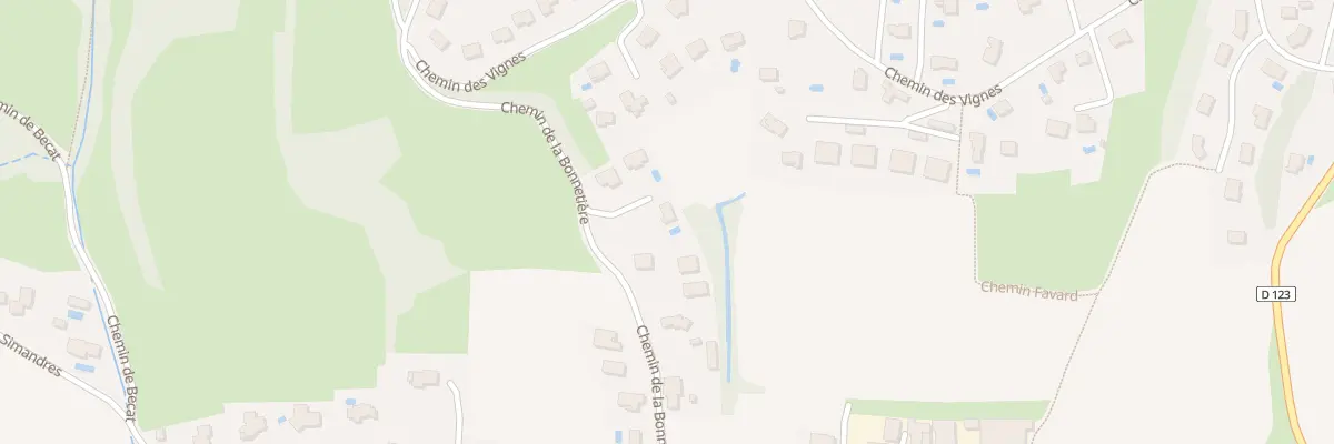 Plan du 278C Che de la Bonnetière à Villette-de-Vienne