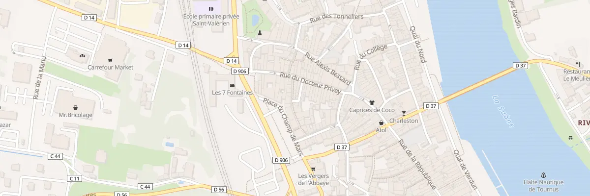 Plan du 7 Rue des Granges à Tournus