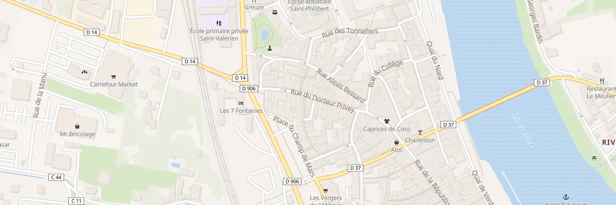 Plan du 1 Rue des Granges à Tournus