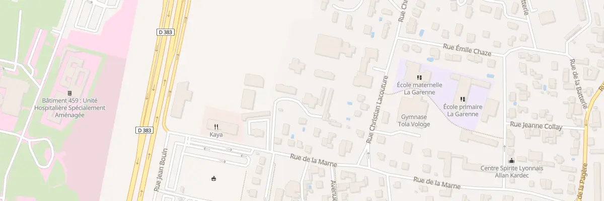 Plan du 15 Rue de la Marne à Bron